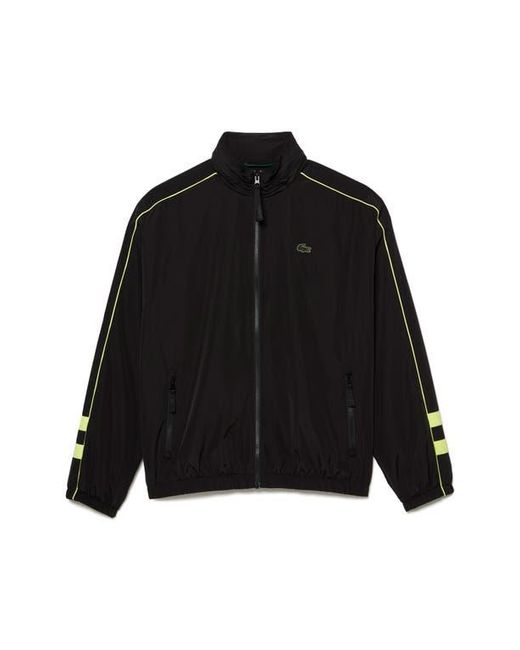 Lacoste Black Water Resistant Track Jacket for men