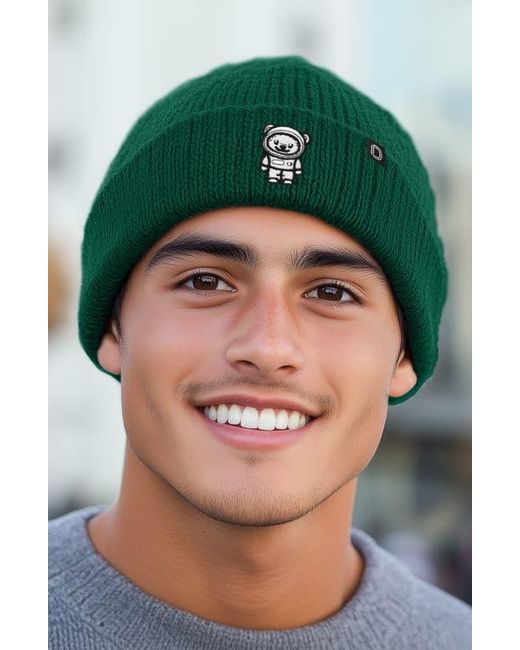 Alix Green Ice Bear Beanie for men