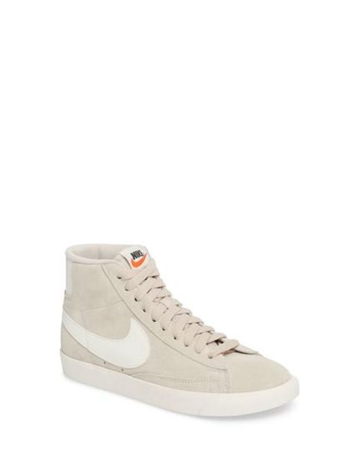 Lyst - Nike Blazer Mid Vintage Sneakers in Natural Nike | Natural Blazer Mid Vintage Sneakers | Lyst
