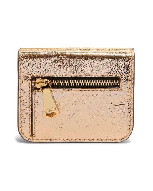 Aimee Kestenberg Natural Pucker Up Leather Card Case