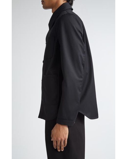 Thom Browne Black Virgin Wool Utility Jacket for men