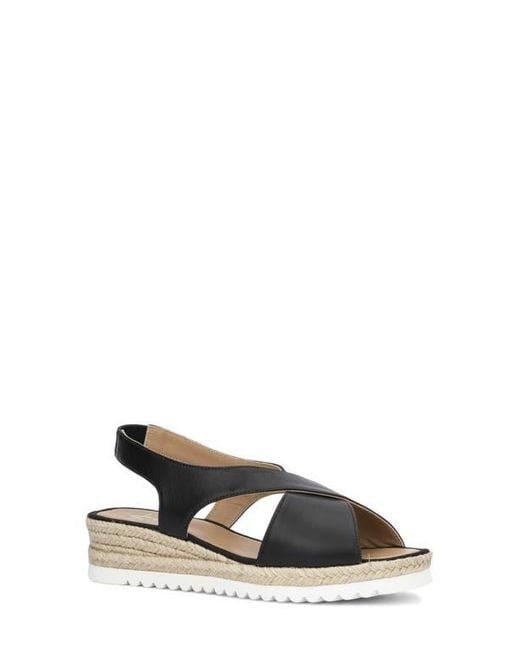 Aquatalia Black Adelina Crisscross Slingback Sandal