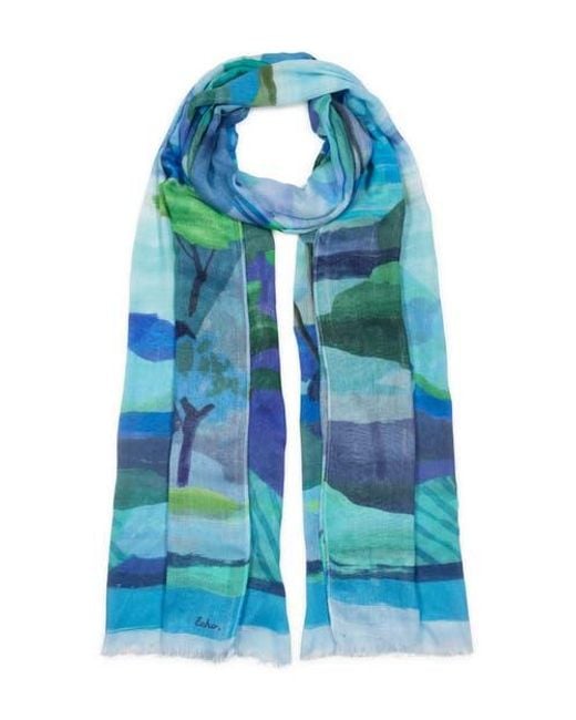 Echo Blue Painterly Landscape Wrap