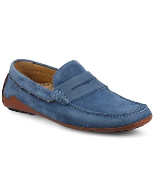 Taft Blue The Luke Driver Moc for men