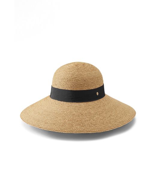 Helen Kaminski Natural Cori Wide Brim Raffia Straw Sun Hat