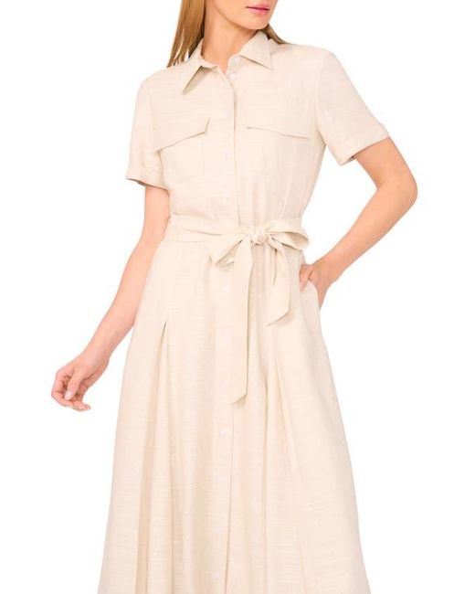 Ted Baker Women's Pink Short Sleeve Belted Shirtdress