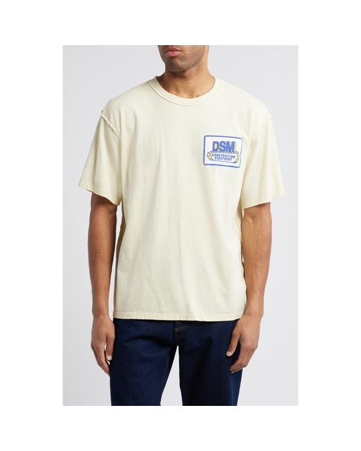 DIET STARTS MONDAY White Construction Supima Cotton Graphic T-Shirt for men