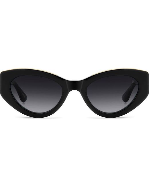 Stuart Weitzman Black 52Mm Cat Eye Sunglasses