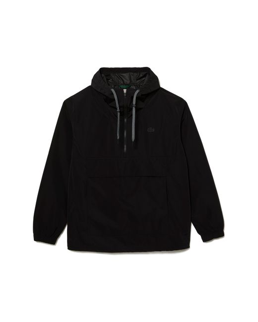 Lacoste Black Half Zip Pullover for men
