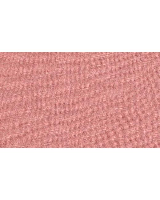 Lucky Brand Pink Crochet Yoke Babydoll Top