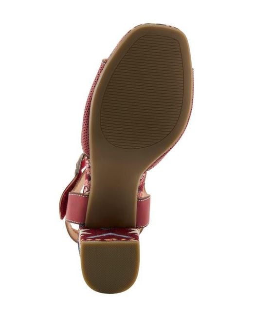 Spring Step Brown Sassyclass Ankle Strap Sandal