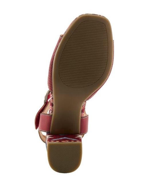 Spring Step Brown Sassyclass Ankle Strap Sandal