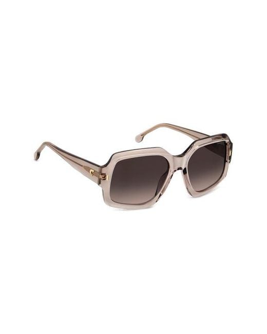 Carrera Brown 56Mm Gradient Square Sunglasses