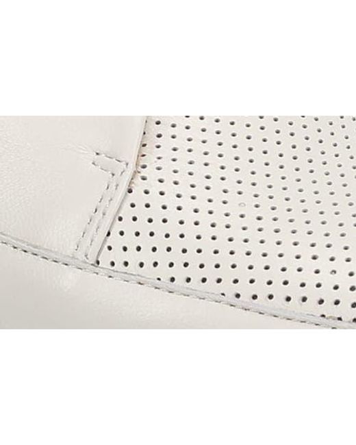 Vaneli White Quion Perforated Sneaker