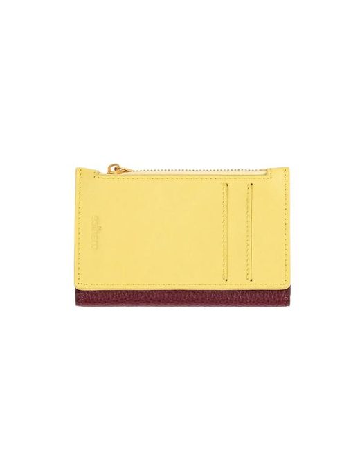 Esterah Yellow Modular Leather Wallet
