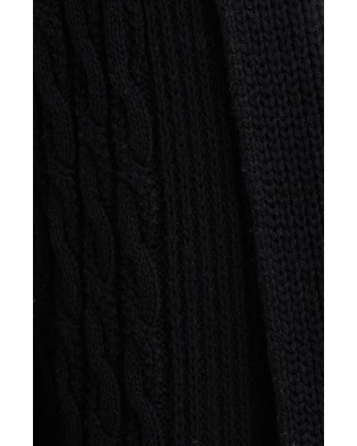 Caslon Blue Cable Longline Open Front Cardigan