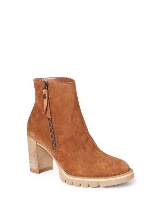 Paul Green Sloane Lug Sole Bootie in Brown Lyst