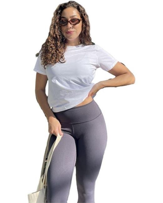 Fabletics Blue Feather Tech+ Short-Sleeve Top