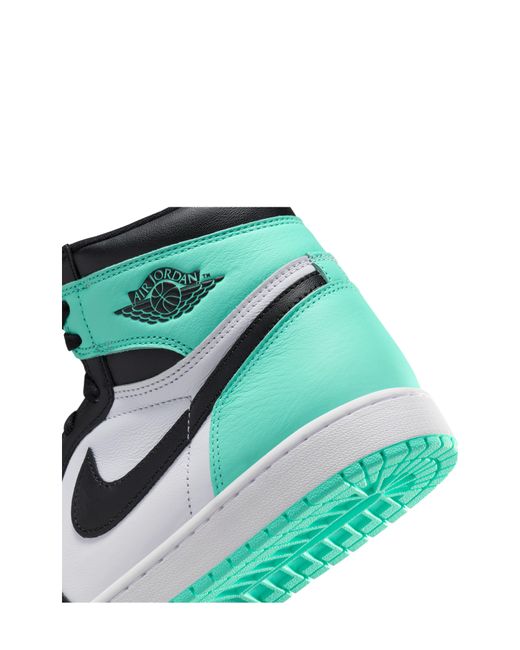 Nike Green Air 1 Retro High Top Sneaker for men