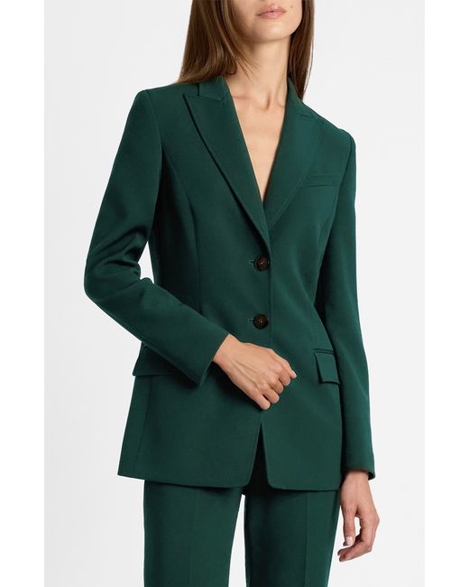 Santorelli Green Enrica Two-Button Jacket