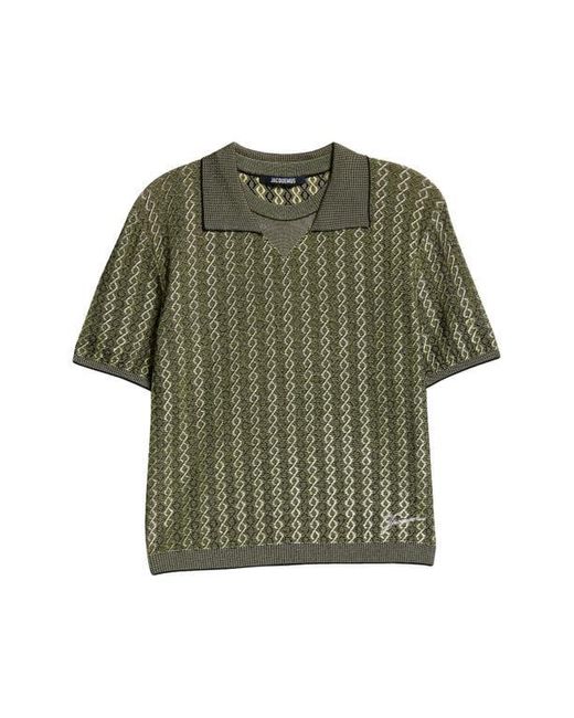 Jacquemus Green Le Polo Marino Polo