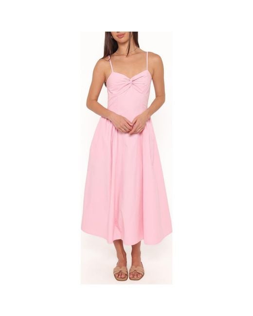 petal pup kinslee corset cotton blend midi dress Kinslee Corset Cotton Blend Midi Dress