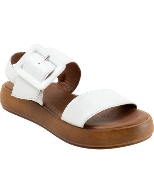 BUENO Brown Julian Two-Strap Sandal