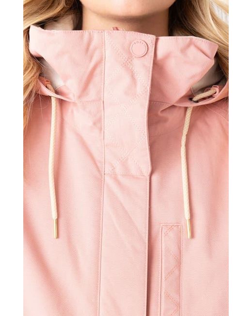 Roxy Pink Billie Water Resistant Hooded Insulated Jacket