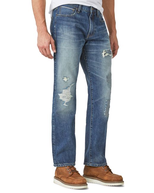 Lucky Brand Blue 363 Straight Leg Jeans for men