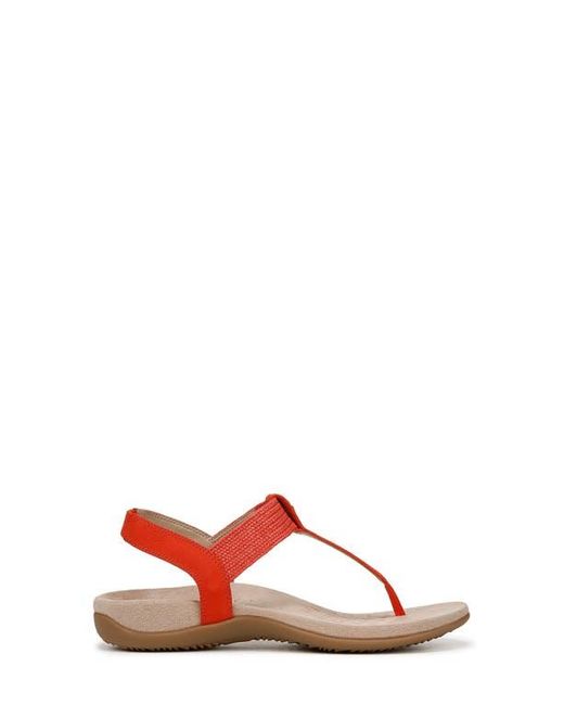 Vionic Red Brea T-Strap Sandal