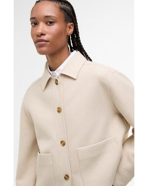 Barbour Natural Ashdon Double Face Wool Blend Overshirt