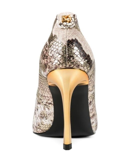 Donna Karan Metallic Panthia Pointed Toe Pump