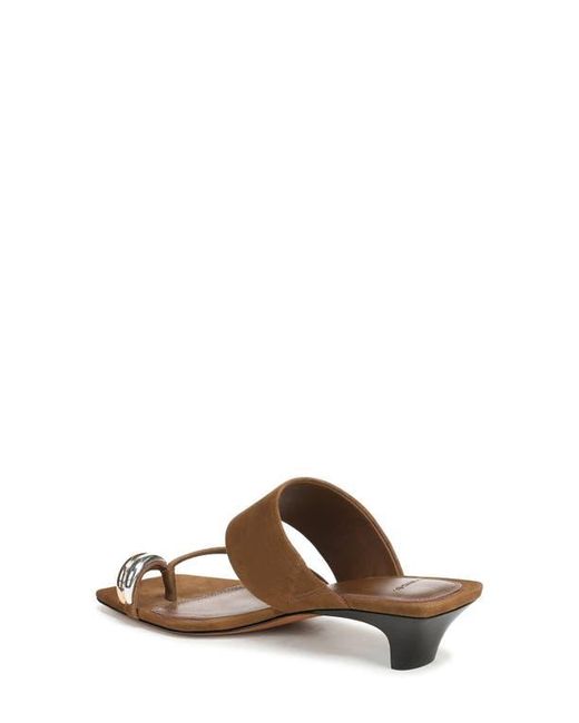 Vince Brown Stacy Toe Loop Sandal