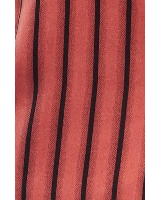 Lioness Red Horizon Stripe Open Tie Back Top