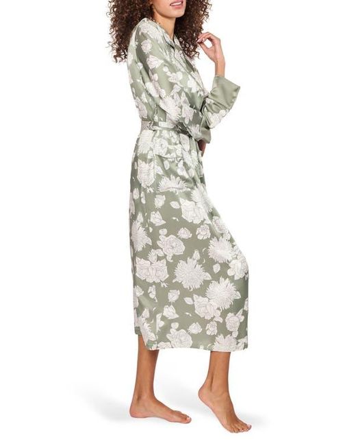 Petite Plume Natural Floral Mulberry Silk Robe