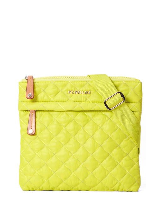 MZ Wallace Metro Flat Crossbody Bag in Yellow Lyst