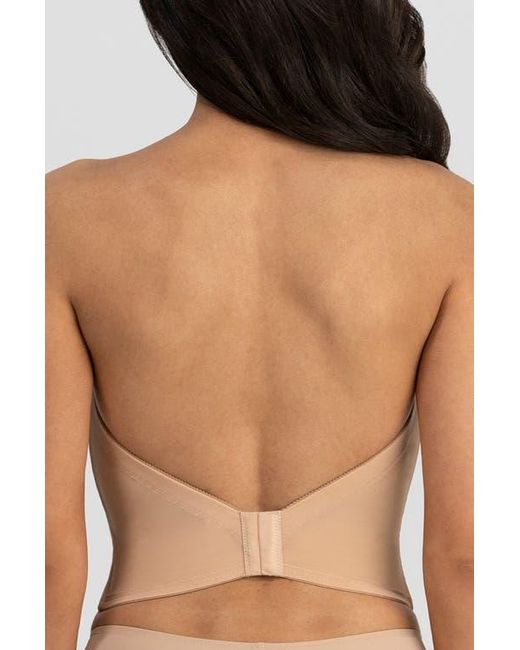 Dominique Intimates Natural Valerie Backless Strapless V-Wire Plunge Bustier Bra