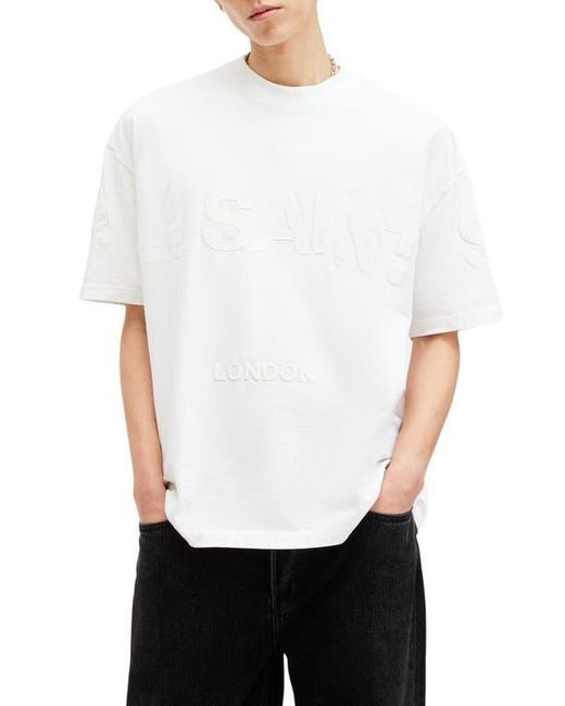 AllSaints White Biggy Logo Graphic T-Shirt for men