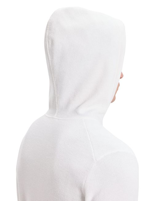 Theory White Myhlo Cotton Blend Hoodie for men