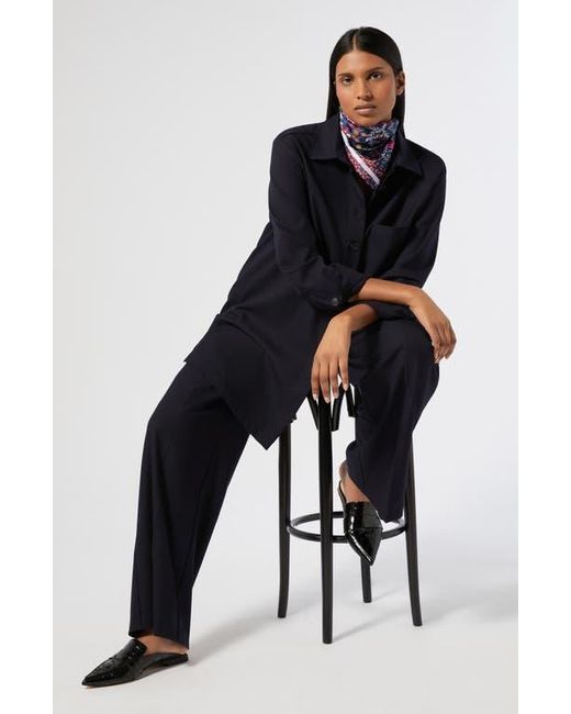 Marina Rinaldi Black Quota Stretch Twill Pull-On Pants