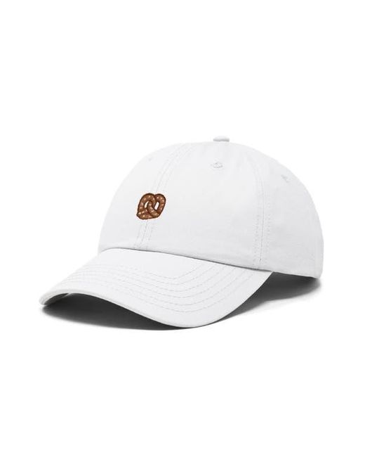 Alix White Pretzel Dad Cap
