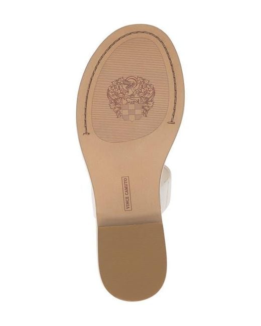 Vince Camuto White Lexie Toe Loop Sandal