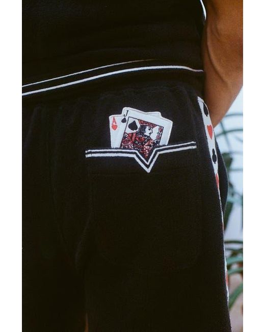 Tombolo Black 'Vicey Dicey' Cabana Shorts