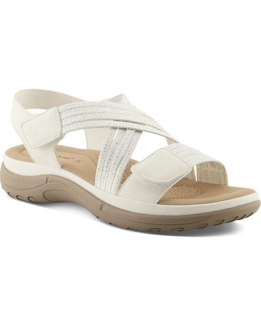 Flexus by Spring Step White Crossbeam Sandal