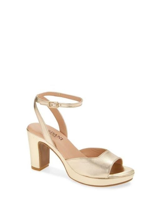 Cordani Metallic Vita Ankle Strap Platform Sandal
