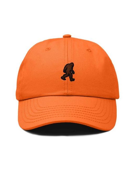 Alix Orange Sasquatch Embroidered Dad Hat for men