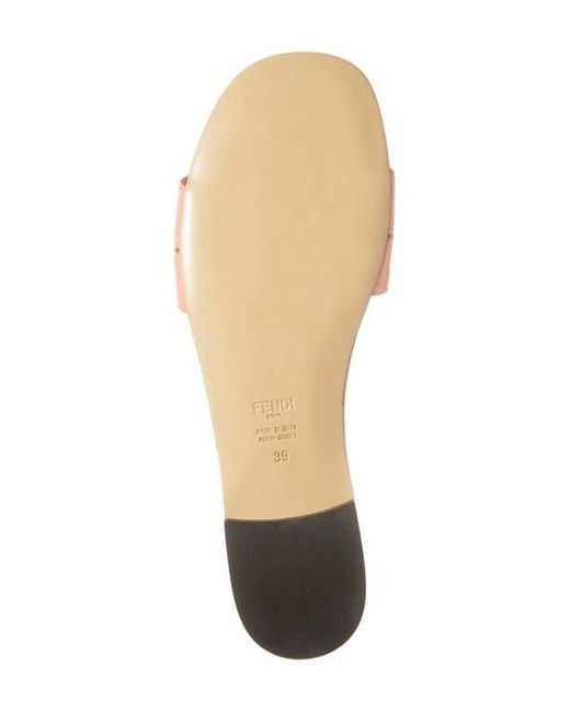 Fendi Pink Ffold Slide Sandal