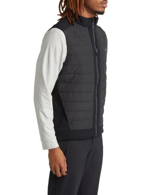 Rhone Black Alpine Insulated Water Resistant Active Vest for men