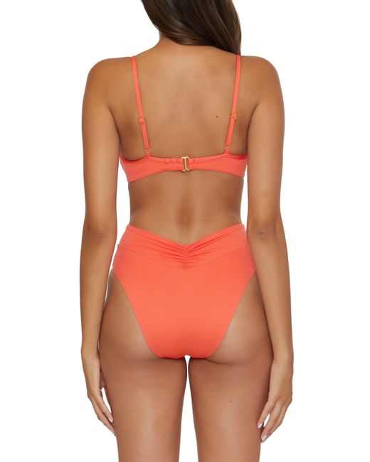 Becca Orange Color Code Underwire Bikini Top