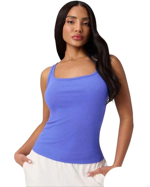 Fabletics Blue Modal Rib Tank